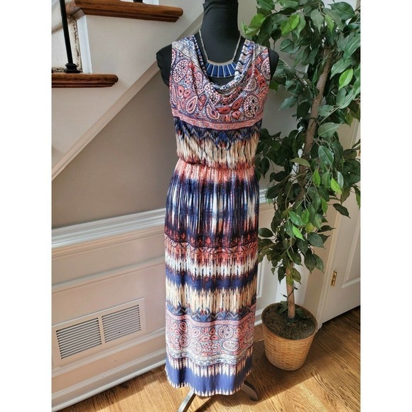 Donna Ricco Sleeveless Cowl Neck Maxi Dress - Picture 11 of 11